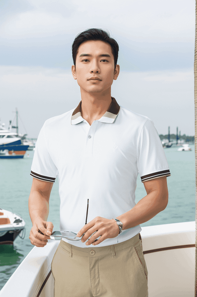 Áo polo nam thể thao thêu ngực Tezo - 25APCT088