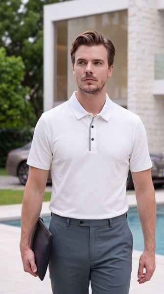 Áo polo nam công nghệ Seamless cao cấp Tezo - 26APCT118