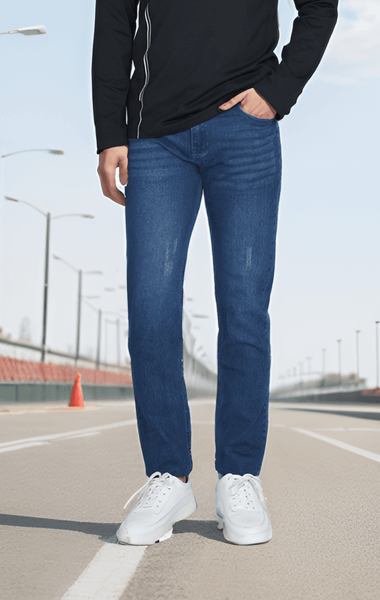 Quần bò nam form Slimfit thiết kế Tezo - 24QBDT009