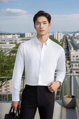 Áo sơ mi nam dài tay For Boss tay họa tiết chìm, regular Tezo-25SMDH051