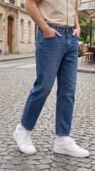 Quần bò nam form ống xuông Relaxed Fit Tezo - 25QBDT011