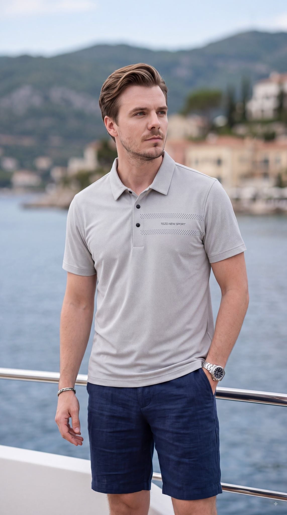 Áo polo nam công nghệ Seamless cao cấp Tezo - 26APCT122
