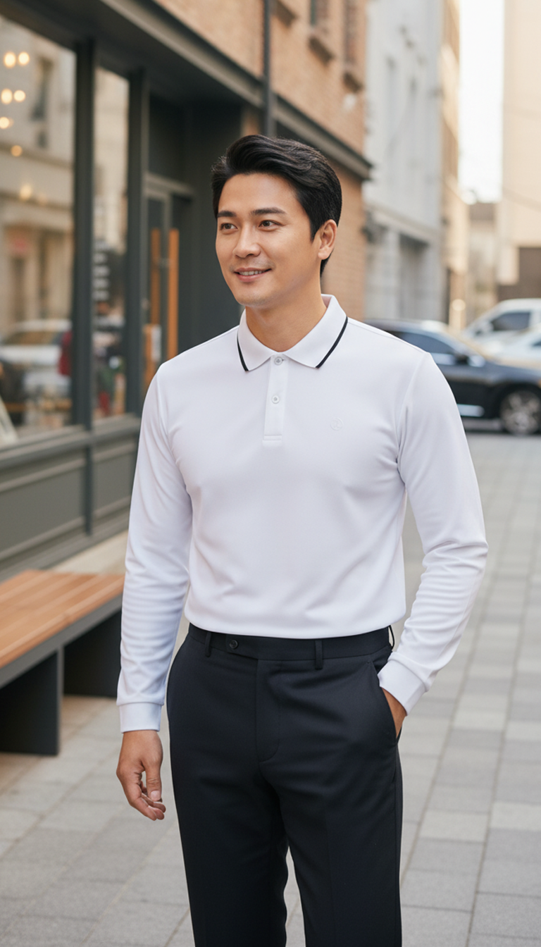 Áo polo nam dài tay Tezo - 25APDT028