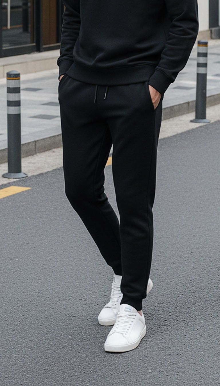 Quần bộ nỉ nam thể thao cổ tròn Tezo - 25QNDT019