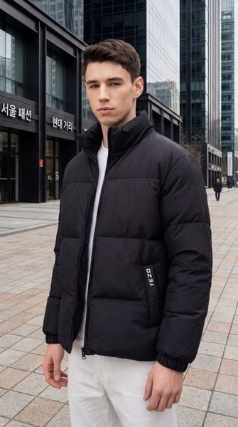 Áo phao nam Puffer cổ cao Tezo - 25APTB008
