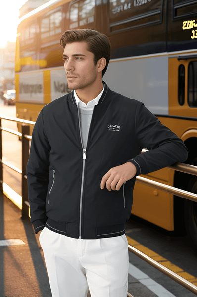 Áo gió nam cổ bomber lót lông Tezo - 25AGBT040