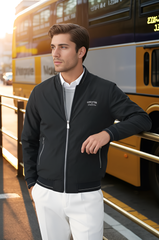 Áo gió nam cổ bomber lót lông Tezo - 25AGBT040