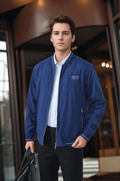 Áo gió nam cổ bomber lót lông Tezo - 25AGBT040