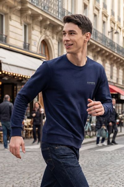 Áo bộ nỉ nam thể thao cổ tròn Tezo - 25ANOT021