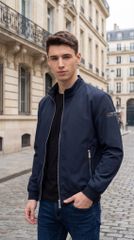 Áo gió nam cổ 5 phân Tezo - 25AG5T039