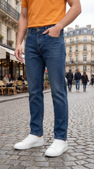 Quần bò nam form ống xuông Relaxed Fit Tezo - 25QBDT011