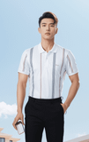 Áo polo nam thiết kế Premium Stripe Tezo - 25APCS073