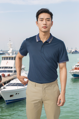 Áo polo nam thể thao thêu tay Tezo - 26APCT090