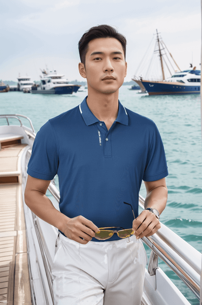 Áo polo nam thể thao in cạnh nẹp Tezo - 26APCT089