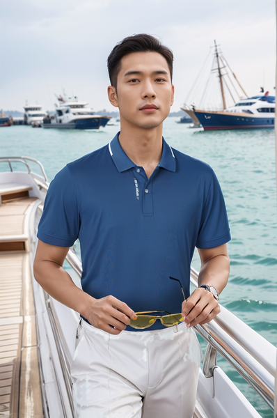 Áo polo nam thể thao in cạnh nẹp Tezo - 26APCT089