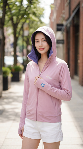 Áo chống nắng nữ 2 lớp cao cấp Tezo - 23ACNT008