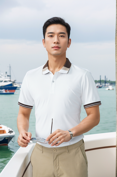 Áo polo nam thể thao thêu ngực Tezo - 26APCT088