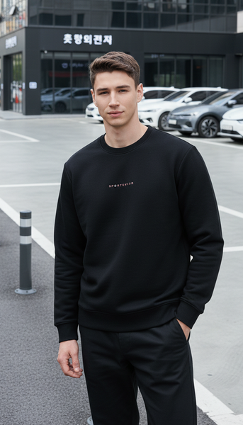 Áo bộ nỉ nam thể thao cổ tròn Tezo - 25ANOT019