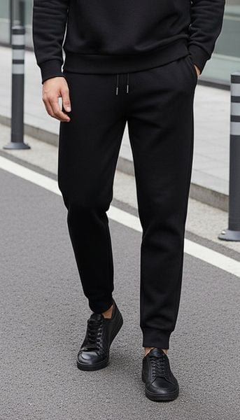 Quần bộ nỉ nam thể thao cổ tròn Tezo - 25QNDT018