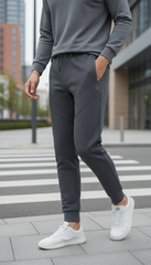 Quần bộ nỉ nam thể thao cổ tròn Tezo - 25QNDT020