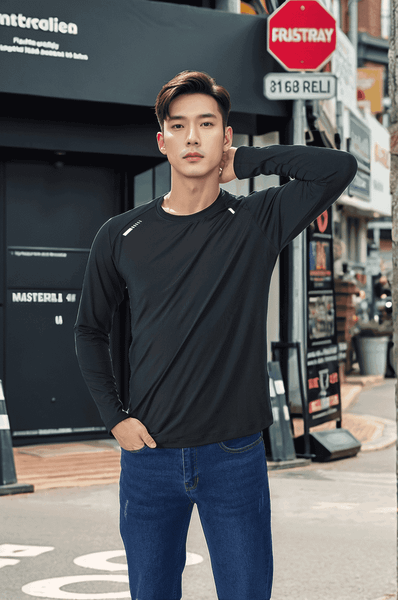 Áo thun nam giữ nhiệt tay Raglan Tezo - 25ATOT021