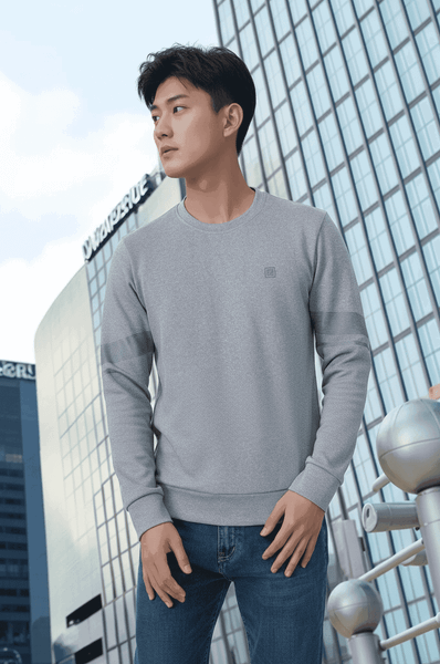 Áo bộ nỉ nam thể thao cổ tròn Tezo - 25ANOT020