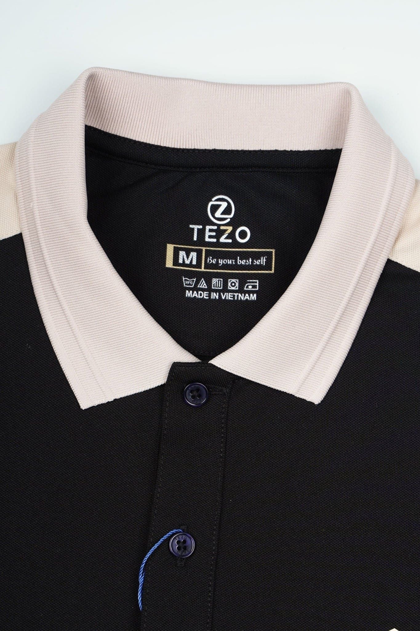 Áo polo nam thiết kế phối vai Tezo - 24APCT052