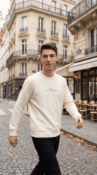 Áo nỉ nam Sweater Tezo - 25ANOT003