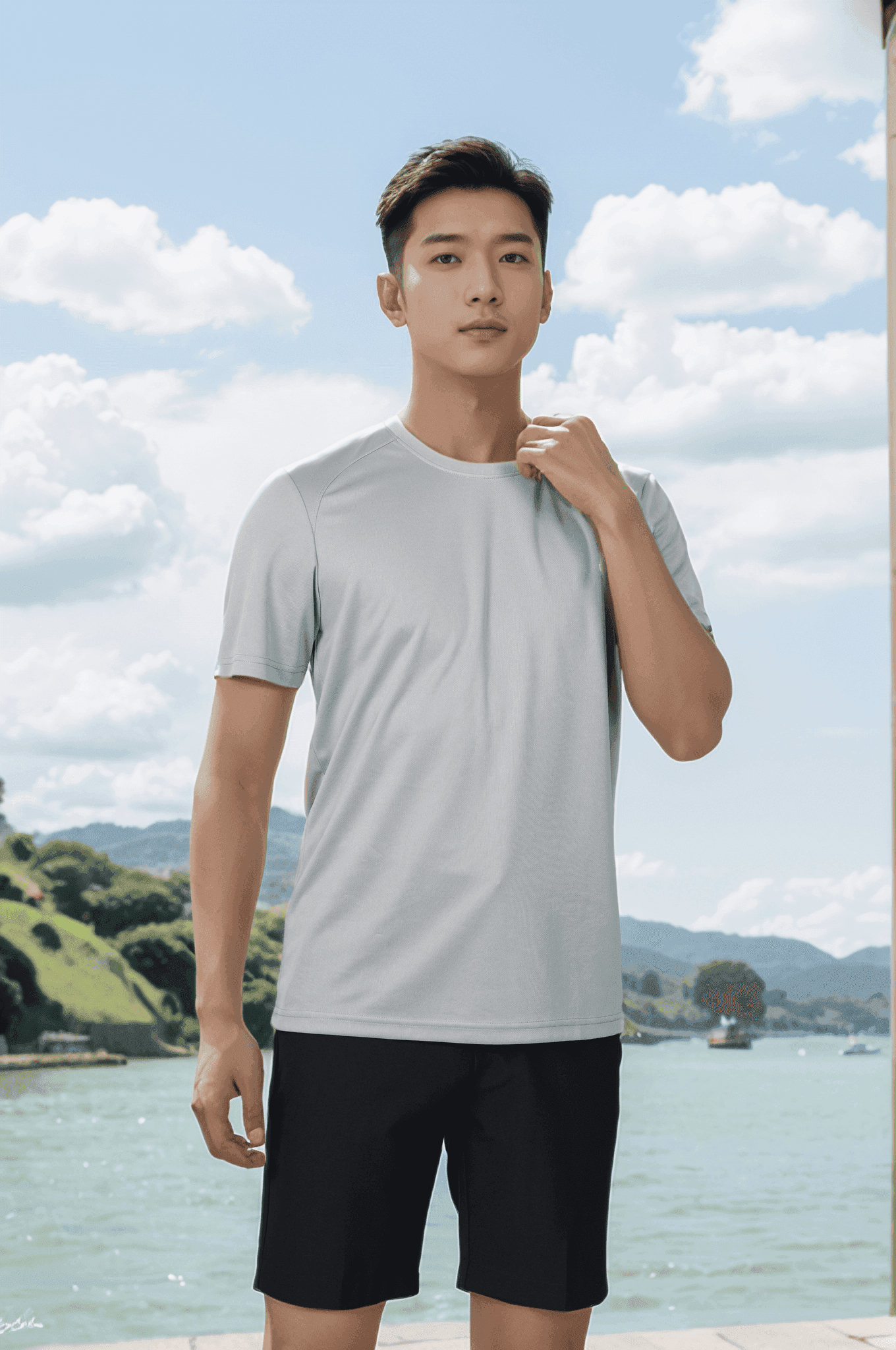Áo phông nam cổ tròn Tezo - 25APOT035