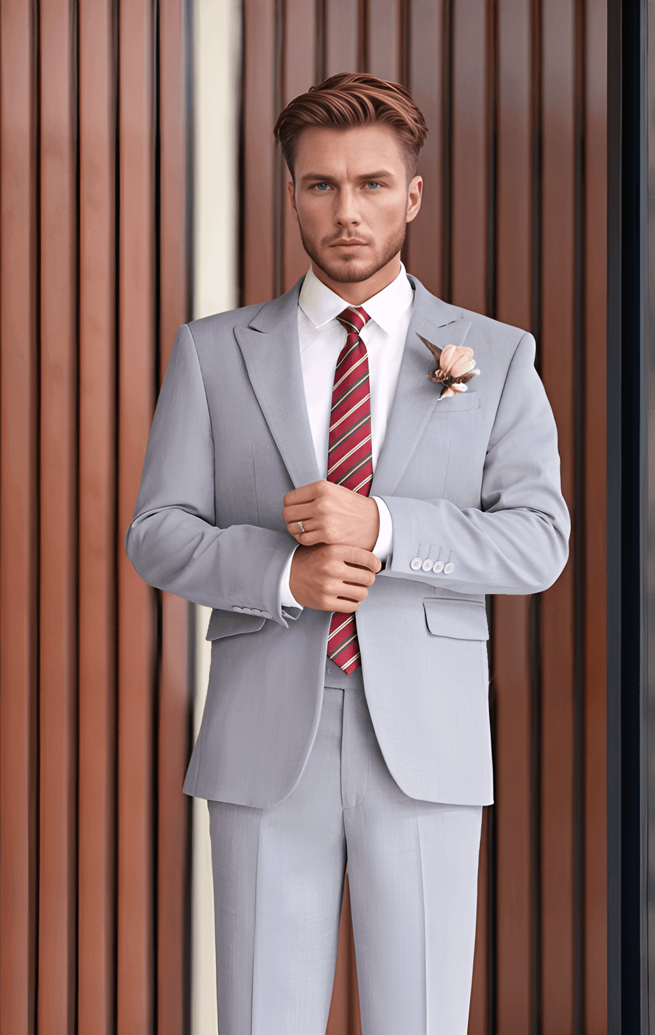 Bộ vest 1 cúc trơn Tezo - B22AVBB028