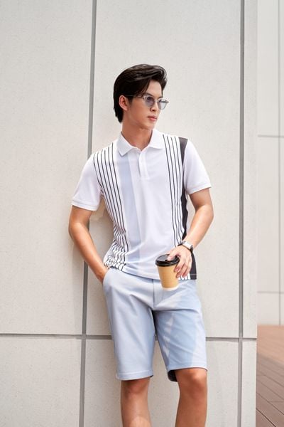 Áo polo hoạ tiết Biluxury - 9APCH550