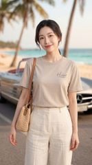 Áo phông nữ Loose Fit Tezo - 26APOB64