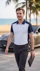 Áo polo nam thiết kế phối thân Tezo - 26APCT109