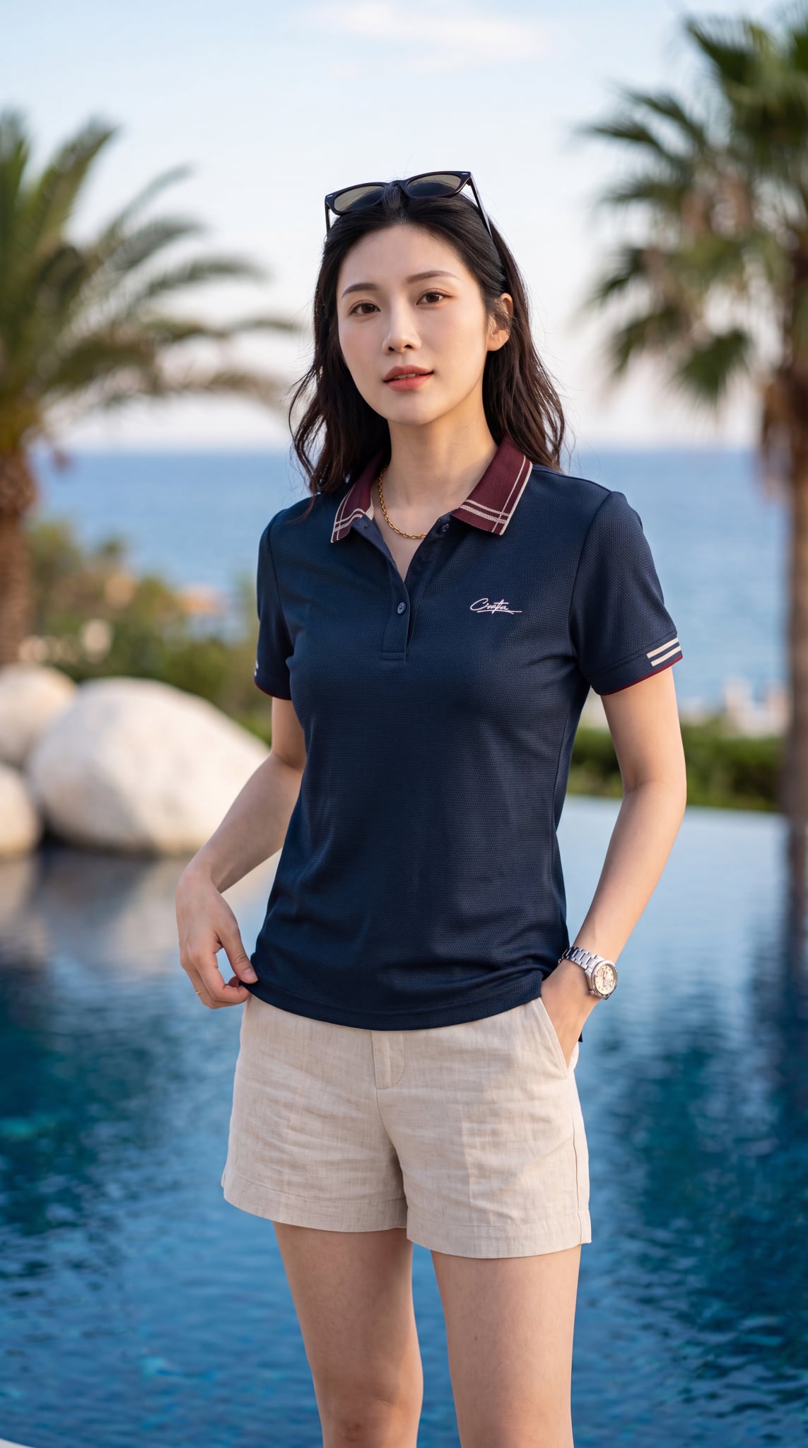 Áo polo nữ thiết kế Tezo - 26APCT127