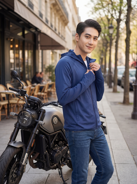 Áo chống nắng nam 1 mặt cơ bản Tezo - 23ACNB005