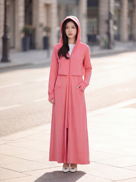 Áo chống nắng nữ dáng dài UV resistant Tezo - 25ACND010