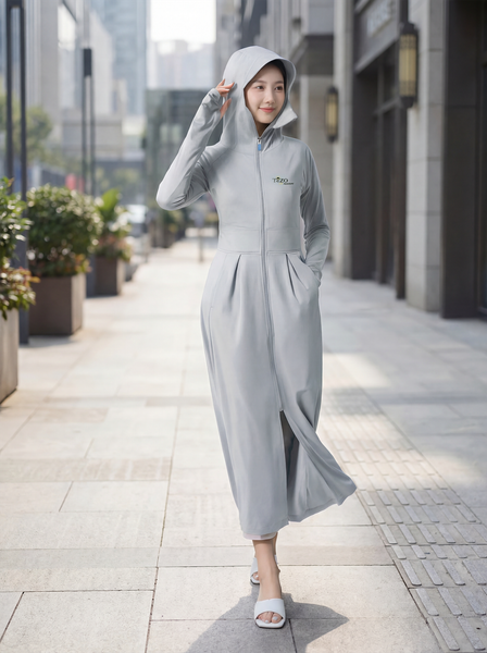 Áo chống nắng nữ dáng dài Tezo - 23ACND007