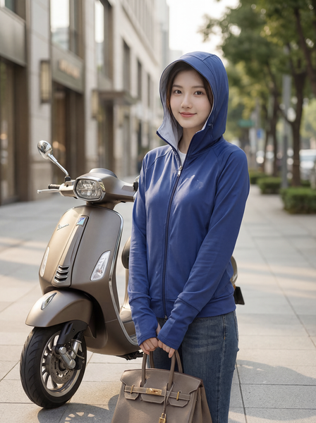 Áo chống nắng nữ 2 lớp cao cấp Tezo - 25ACNT008