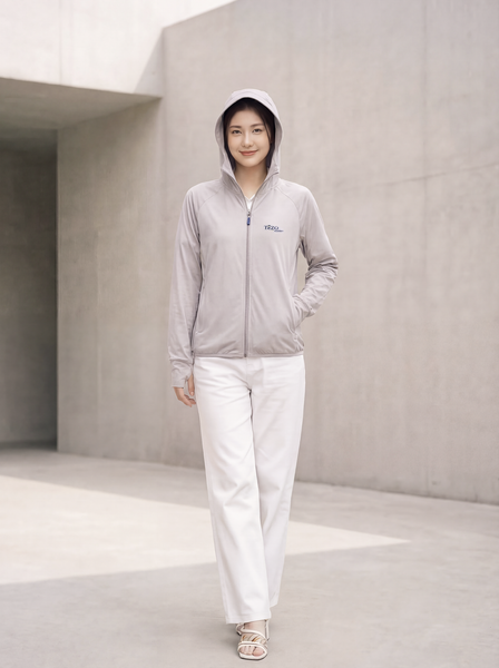 Áo chống nắng nữ 1 mặt dáng ngắn Tezo - 23ACNN005