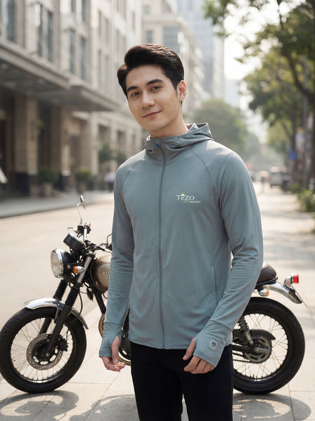 Áo chống nắng nam 1 mặt cơ bản Tezo - 23ACNB005