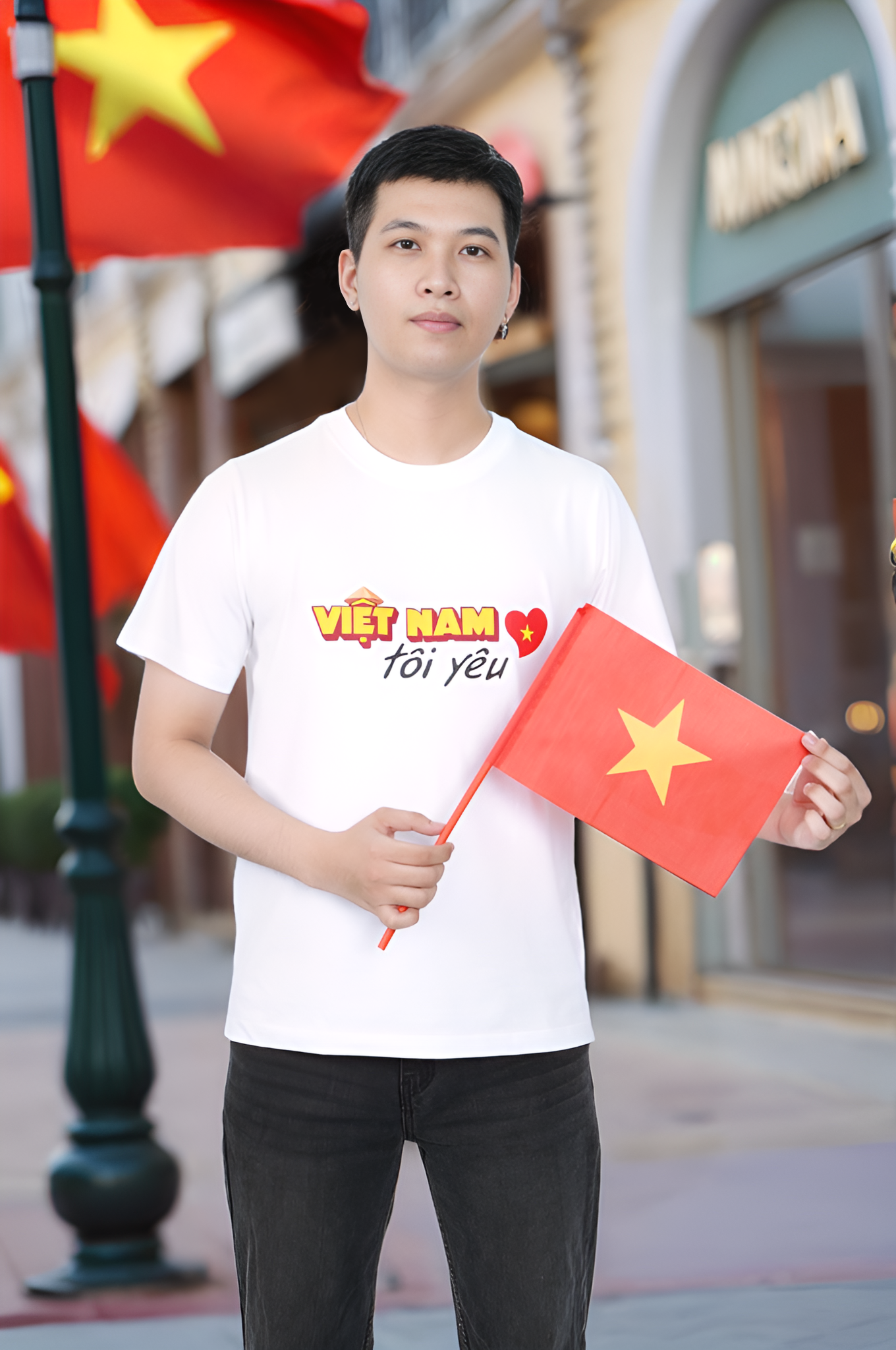 Áo phông Free size Việt Nam 1 Tezo - 25APOH049TRT