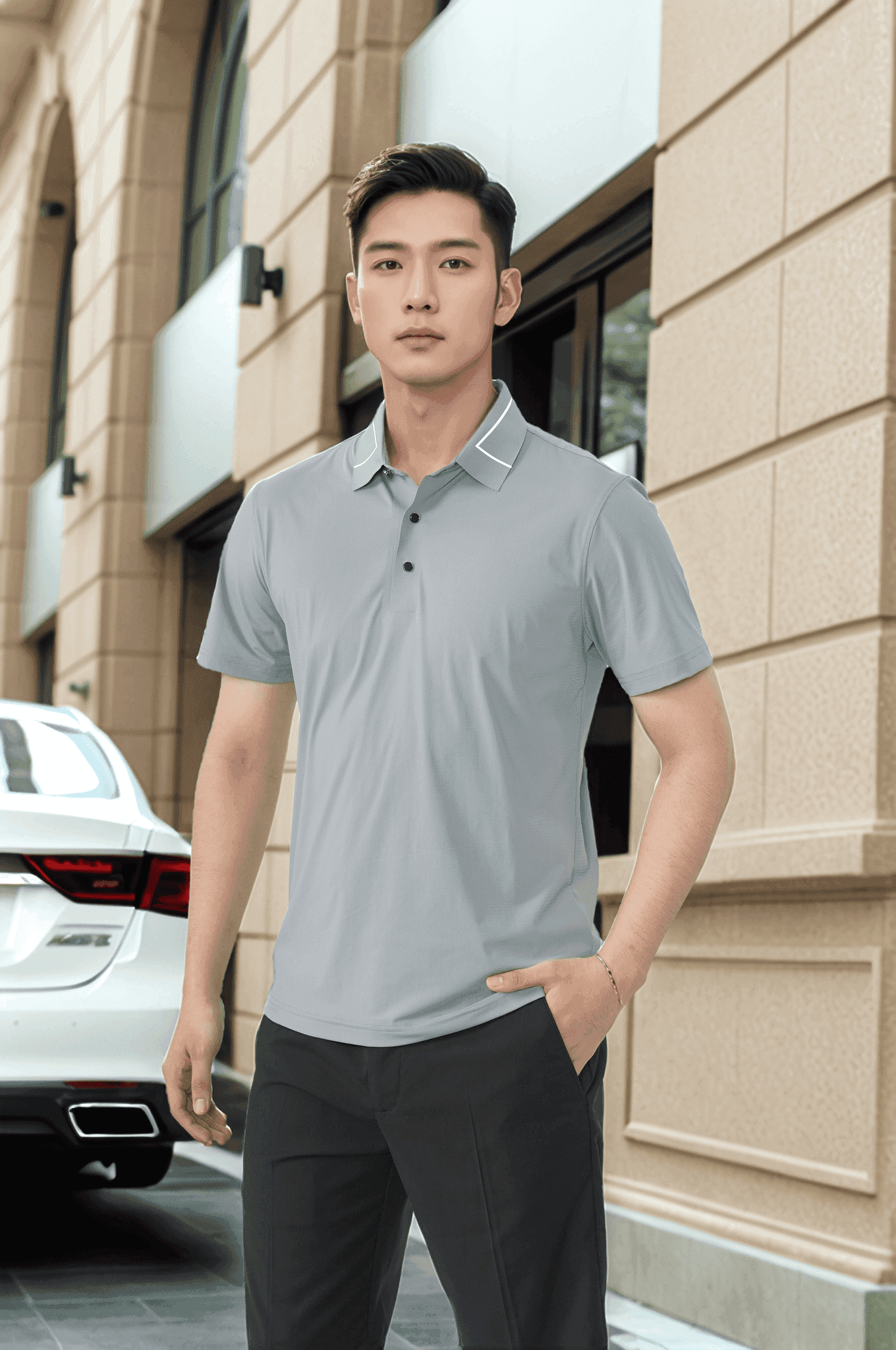 Áo polo nam công nghệ Seamless cao cấp Tezo - 25APCT086