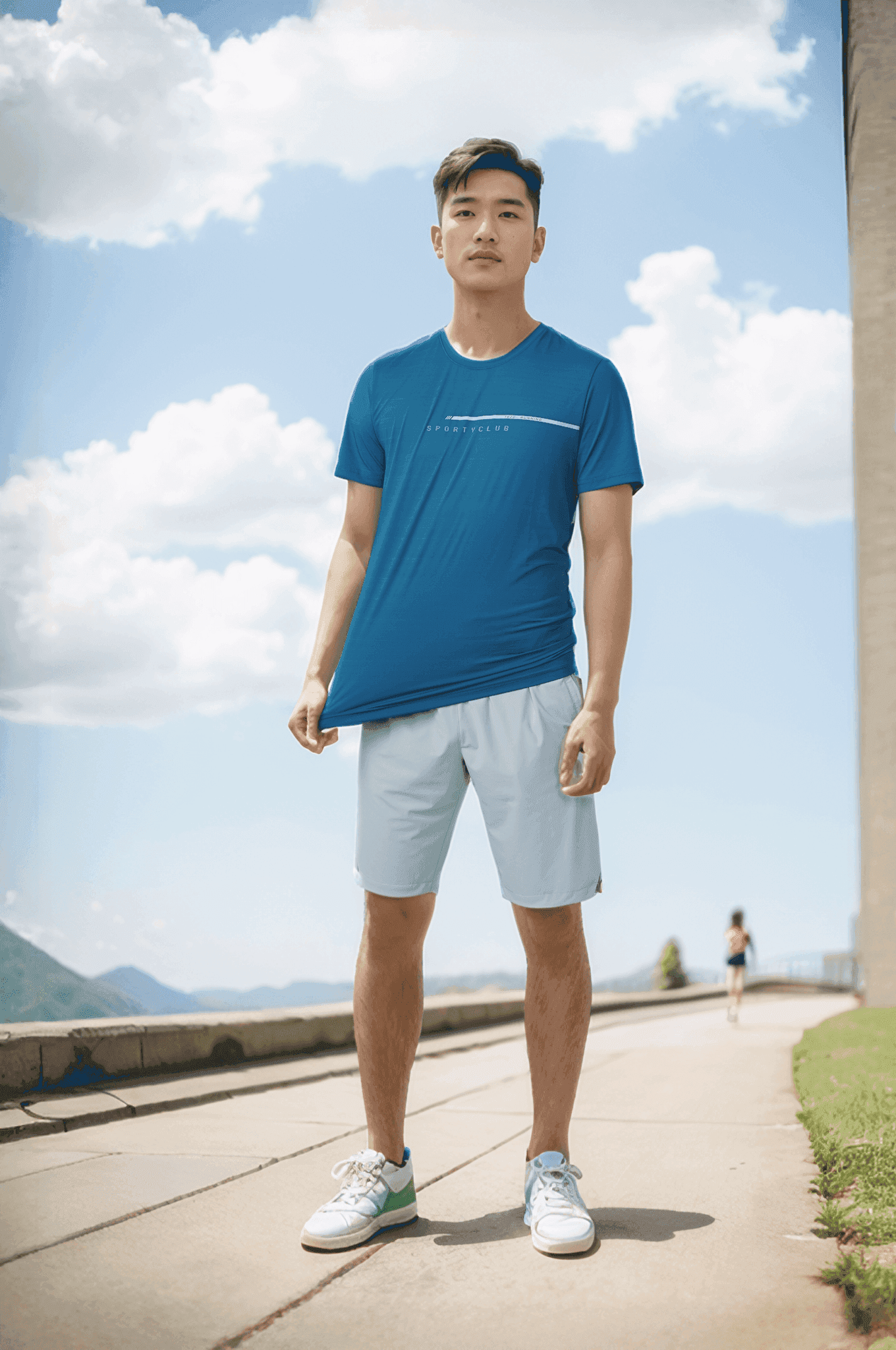 Áo phông nam thể thao in ngực Tezo - 25APOH039