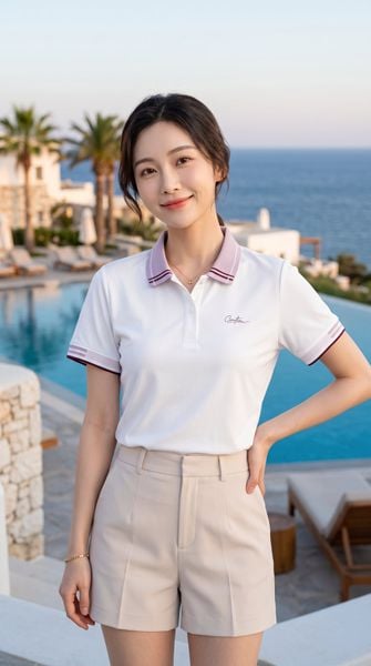 Áo polo nữ thiết kế Tezo - 26APCT127