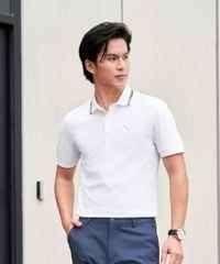 Áo polo cơ bản trắng chống nhăn - 9APCB572