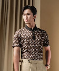 Áo polo nam hoạ tiết Biluxury - 8APCH425