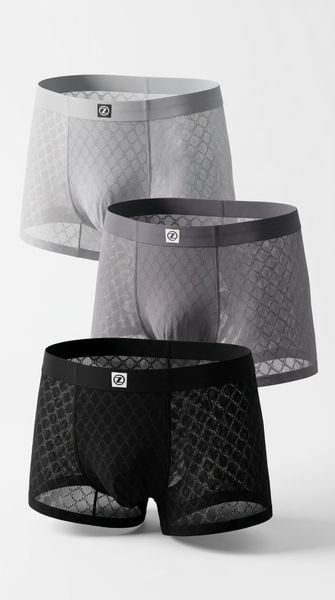 Combo sịp đùi Monogram boxer Tezo - 26CBOSSLB009
