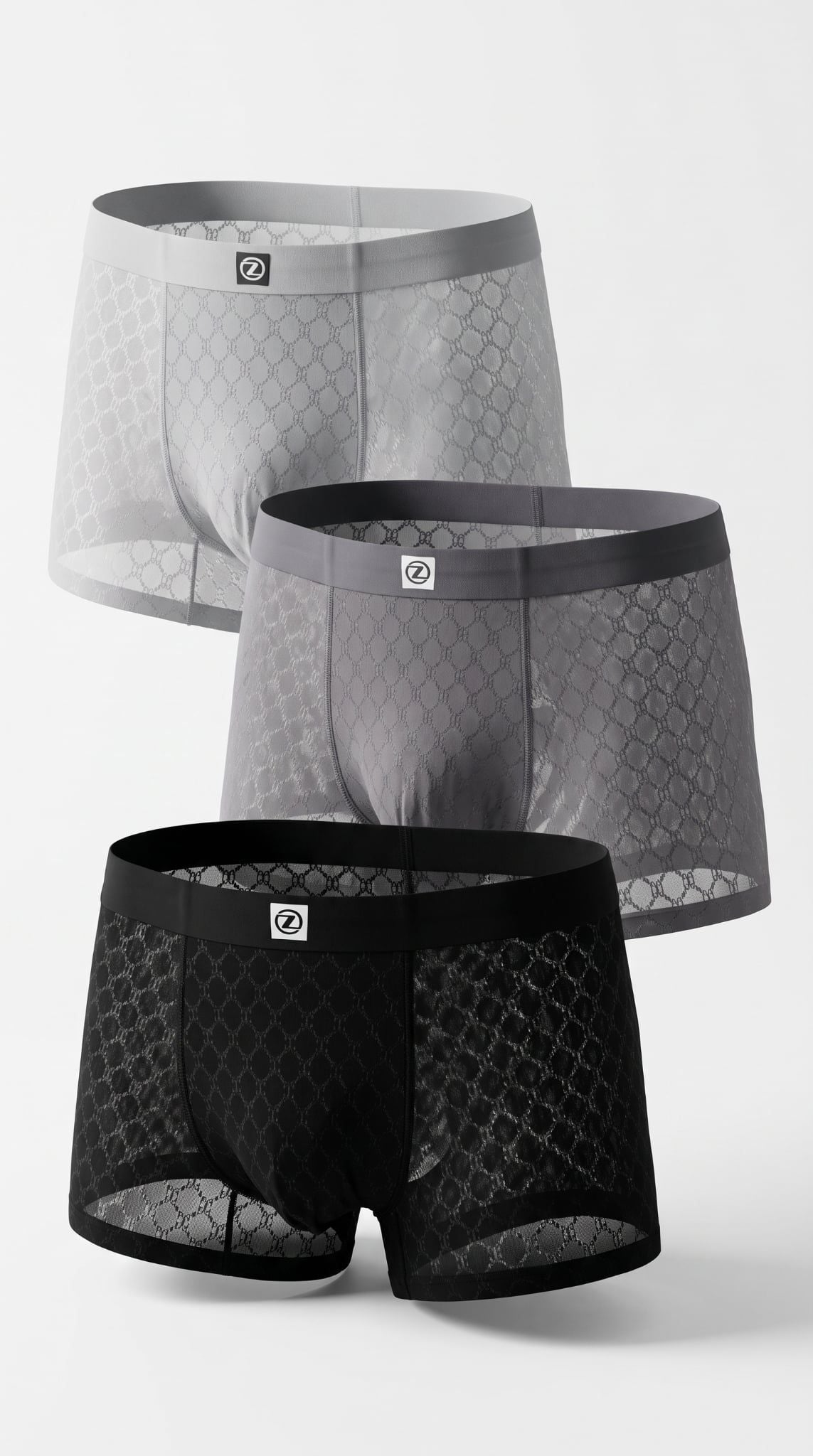 Combo sịp đùi Monogram boxer Tezo - 26CBOSSLB009