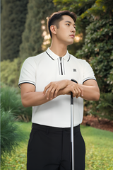 Áo polo nam thiết kế cổ khóa Tezo - 25APCT075
