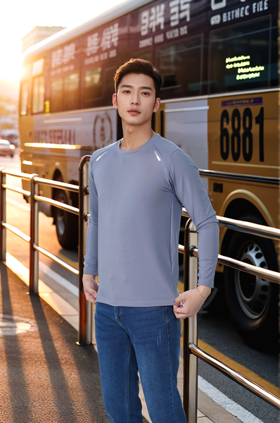 Áo thun nam giữ nhiệt tay Raglan Tezo - 25ATOT021